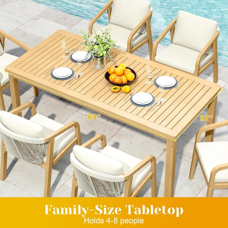 5-Piece Patio Dining Set Table & Chairs - N/A