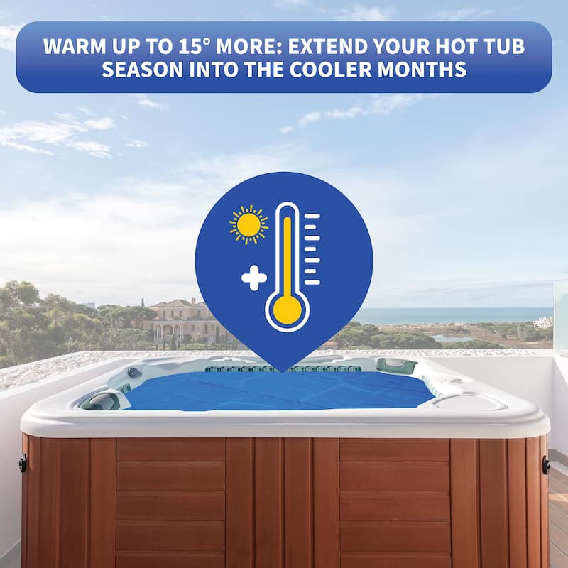 Blue Wave 12-mil Solar Blanket for Hot Tubs - 7-ft x 8-ft Cover