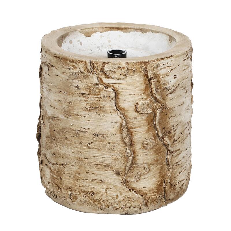 5 ft. Pre-Lit Artificial Christmas Tree with Resin Birch Pot