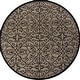 preview thumbnail 61 of 161, JONATHAN Y Ourika Vintage Filigree Textured Weave Indoor/Outdoor Area Rug 5' Round - Black/Khaki