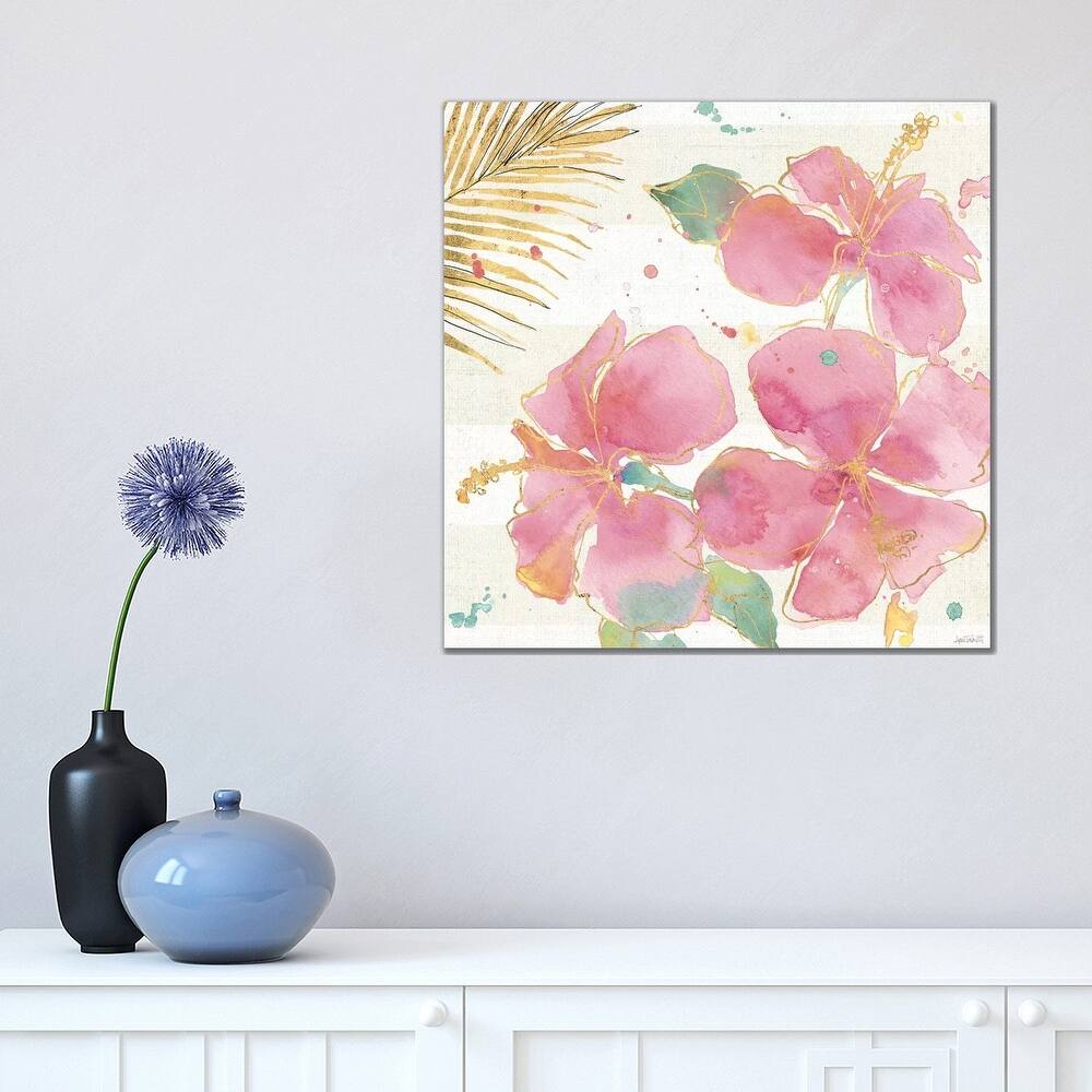 iCanvas "Flamingo Fever VII" by Anne Tavoletti Canvas Print