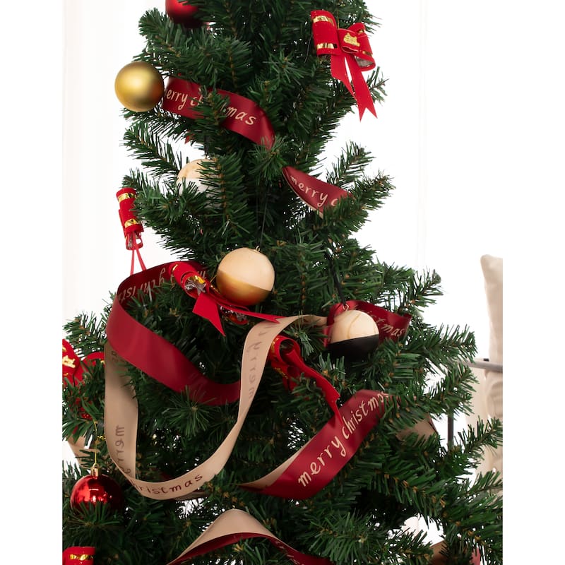 BECKI OWENS Rustic Wooden Christmas Ornaments - Set of 3