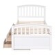 preview thumbnail 37 of 45, Twin Size Platform Storage Bed Solid Wood Bed with 6 Drawers,Paint Surface,Environmentally Friendly Materials，Brown