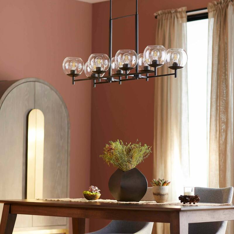 Quorum International 688-8 Lyon 8 Light 42" Wide Linear Chandelier