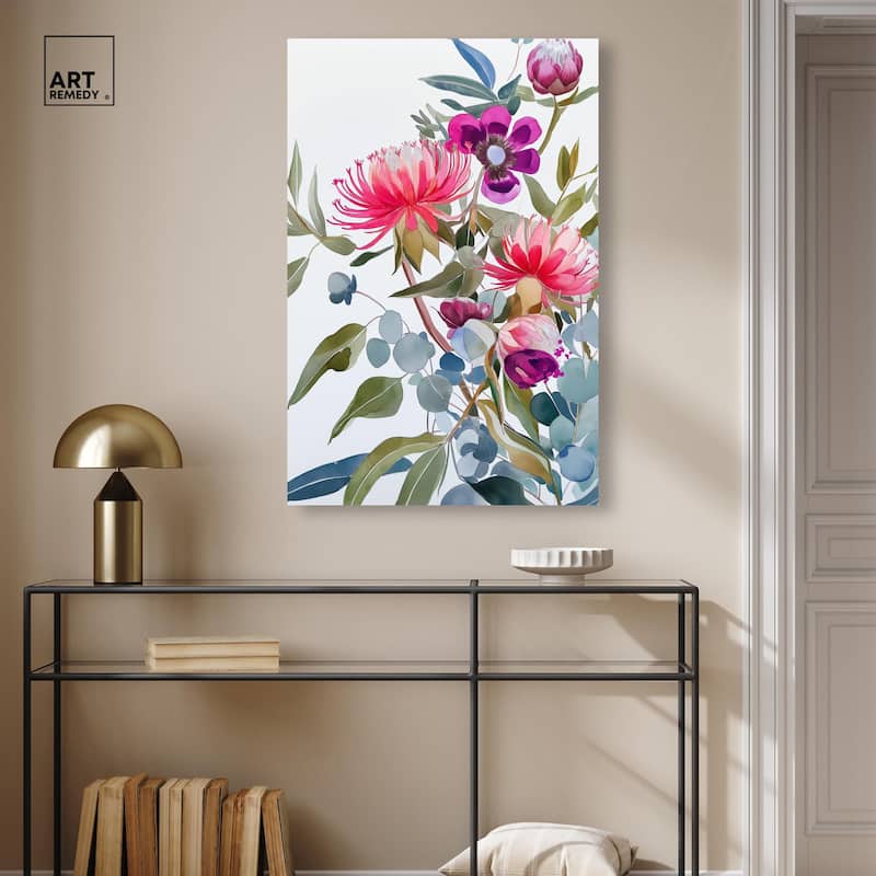 Watery Petals II Canvas by Art Remedy, Gallery Wrapped