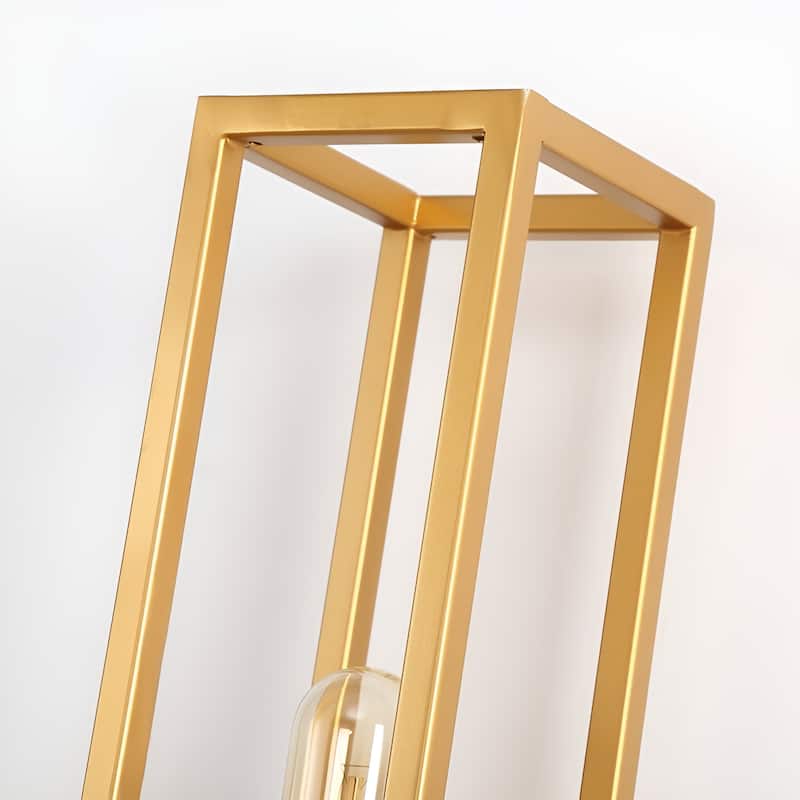 2 - Light Metal Frame A-Frame Sign Holder Wall Scone Symmetrical Geometric Vanity Light