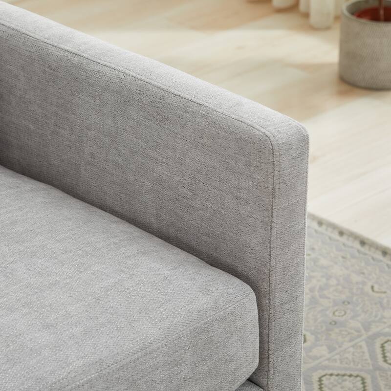 Chenille Swivel Accent Chair (Square Design)