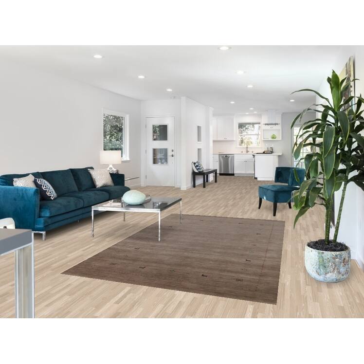 Hand Knotted Oriental 100% Wool Carpet Tribal Animal Pictorial Brown Gabbeh Area Rug - 8' 0'' X 5' 2''