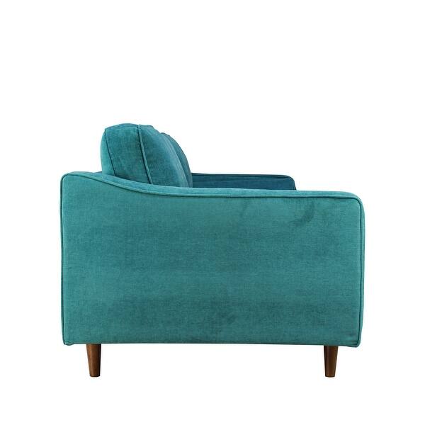 Loveseat Sofa with Tufted Benchseat Round Bolsters Bed Bath & Beyond
