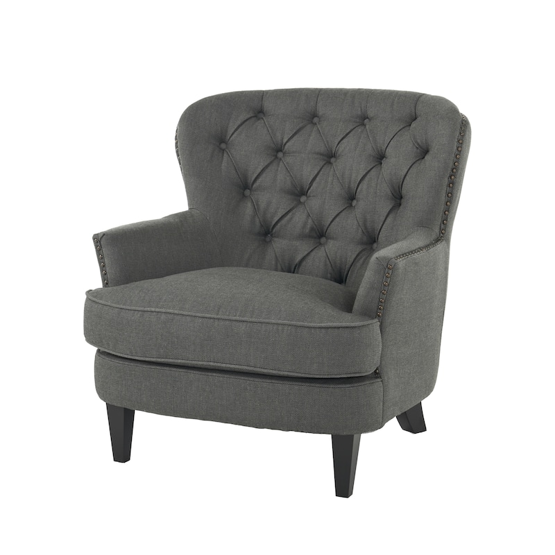 Tafton Tufted Oversized Fabric Club Chair by Christopher Knight Home - 33.50" L x 35.00" W x 34.50" H