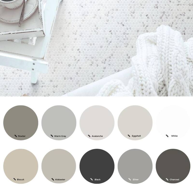 The Tile Life Eterna Penny 12x12 White Round Glass Mosaic Floor, Wall & Backsplash Tile