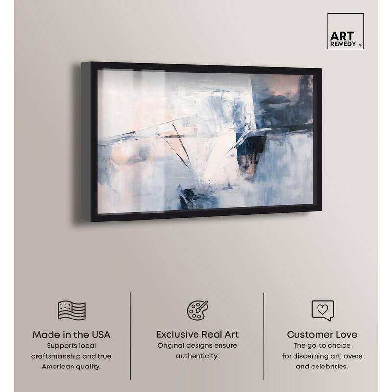 Blue Rapture I Shadowbox by Art Remedy