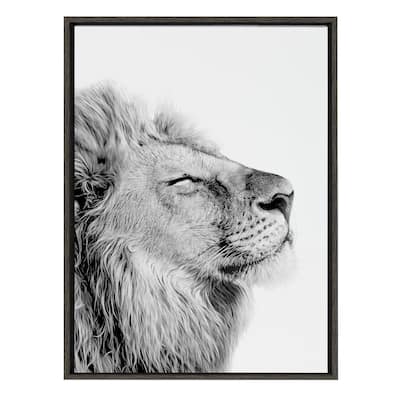 Kate and Laurel Sylvie Self Actualizing Lion Canvas by Amy Peterson