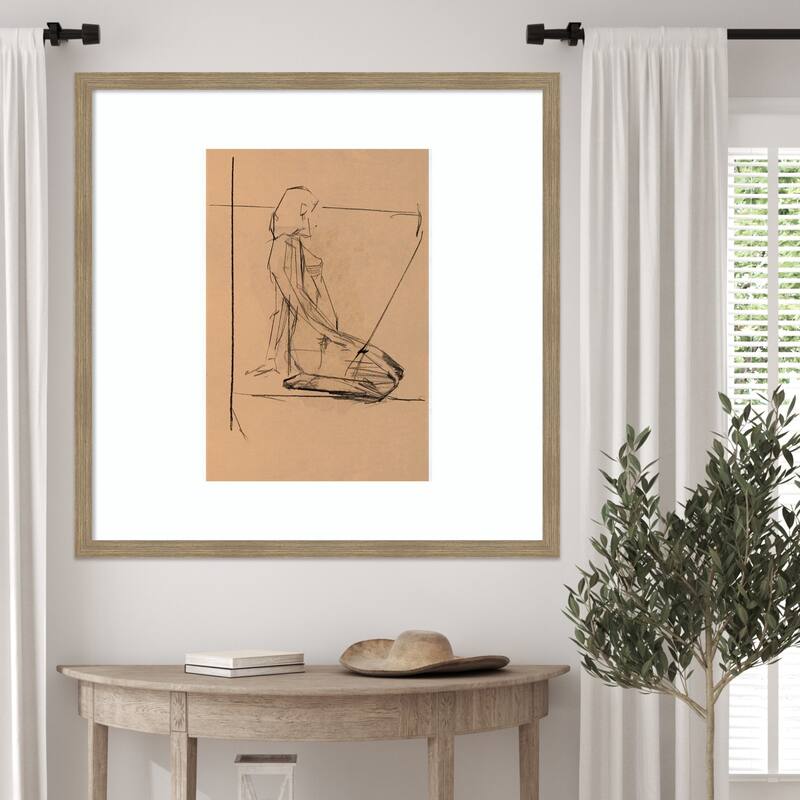 EIAtude FeIAminine No. 5 by Cartissi Wood Framed Wall Art Print