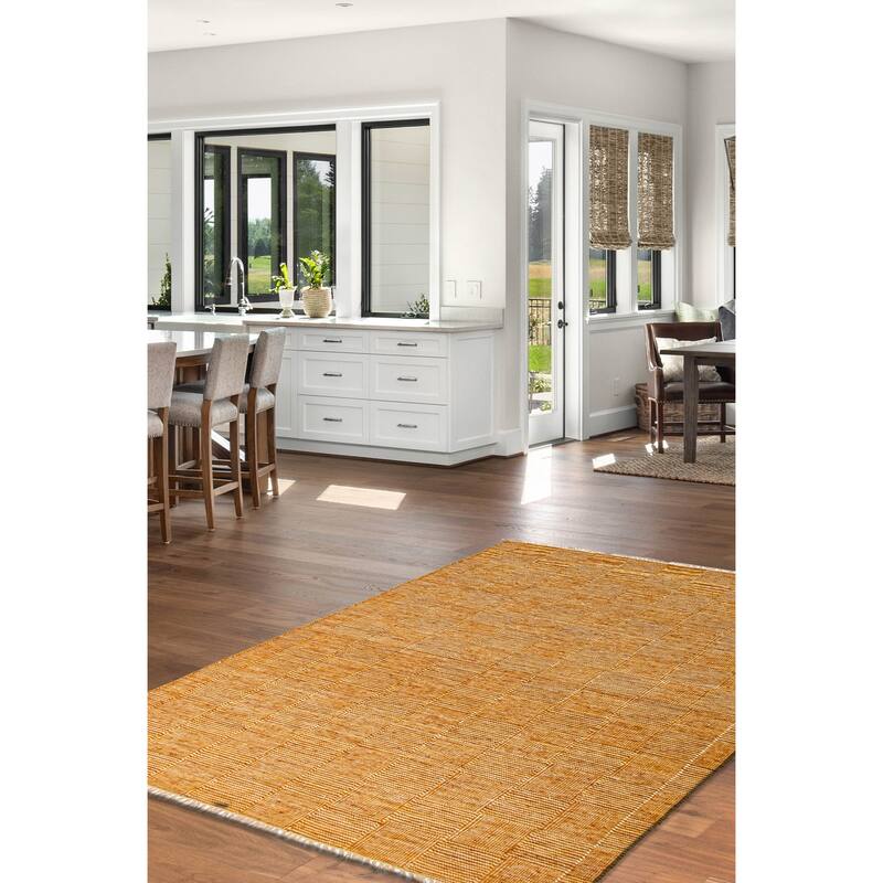 Boho Brown Kilim 5'2" x 8'0" - 5'2 x 8'0