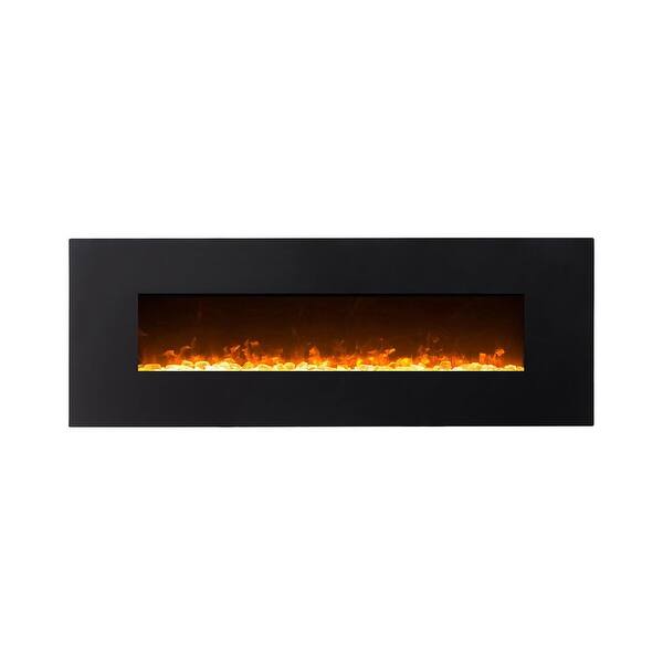 Shop Regal Flame Erie 72 Black Ventless Heater Electric Wall