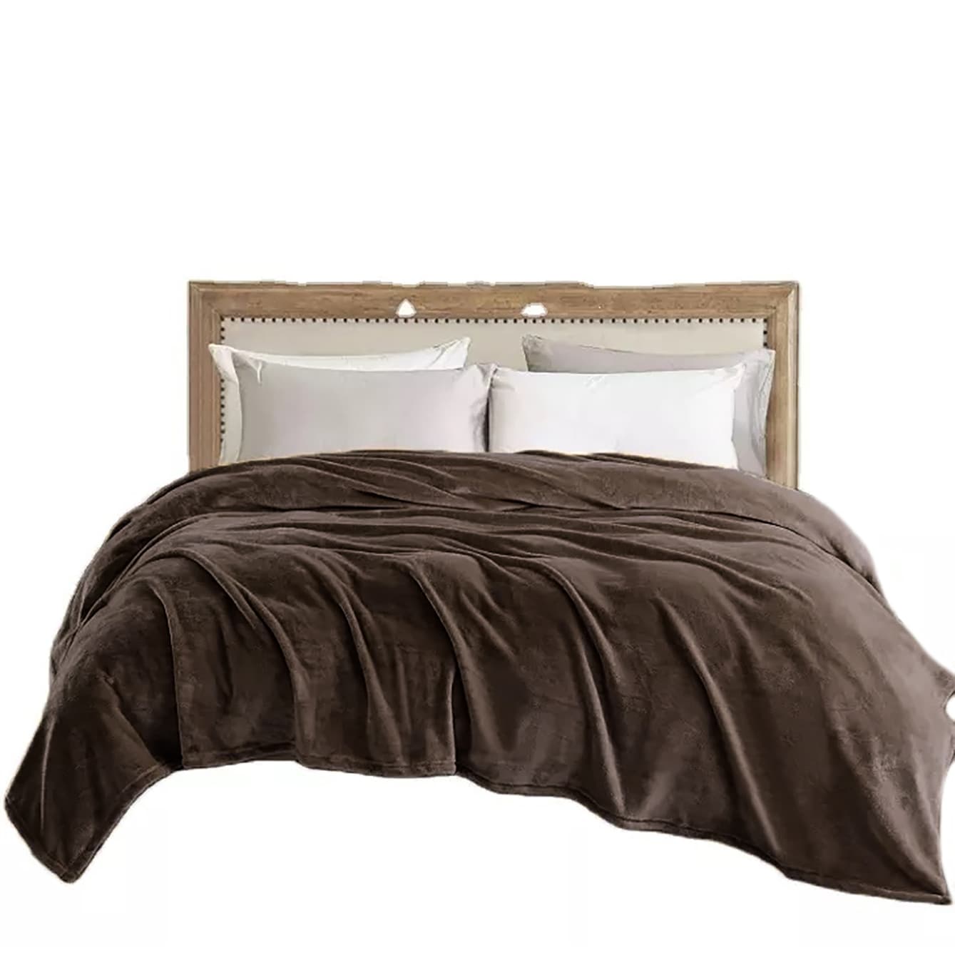 Solid Color Coral Fleece Plush Microfiber Blanket-image