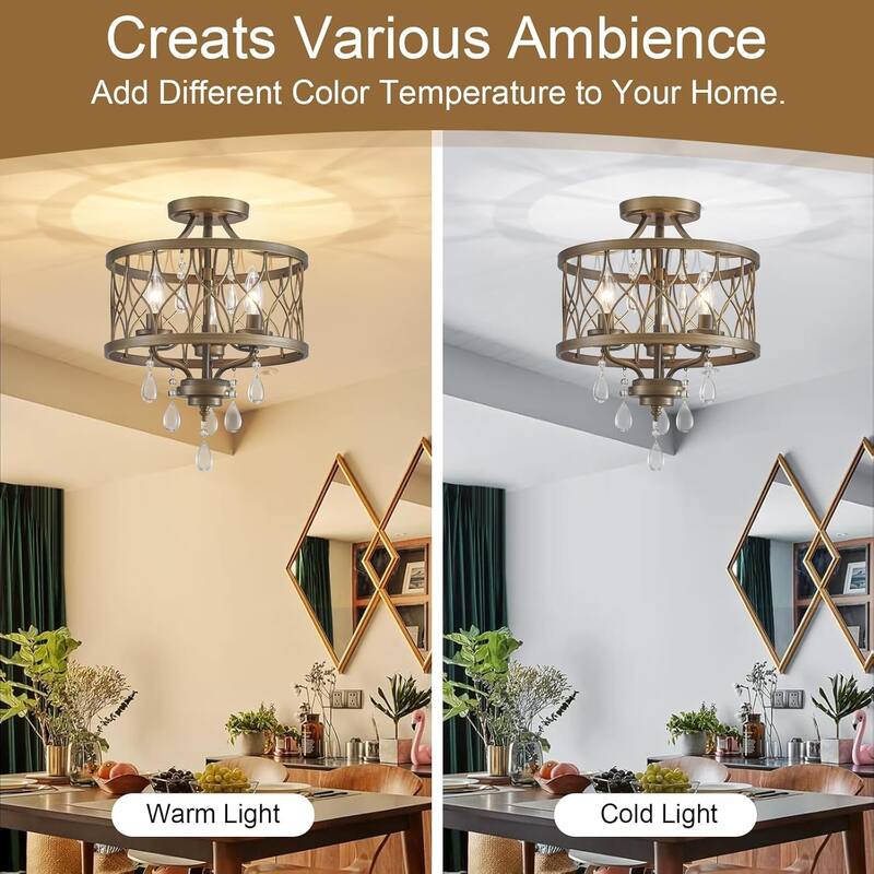 3-light entryway light bronze pendant ceiling lamp metal crystal chandelier light