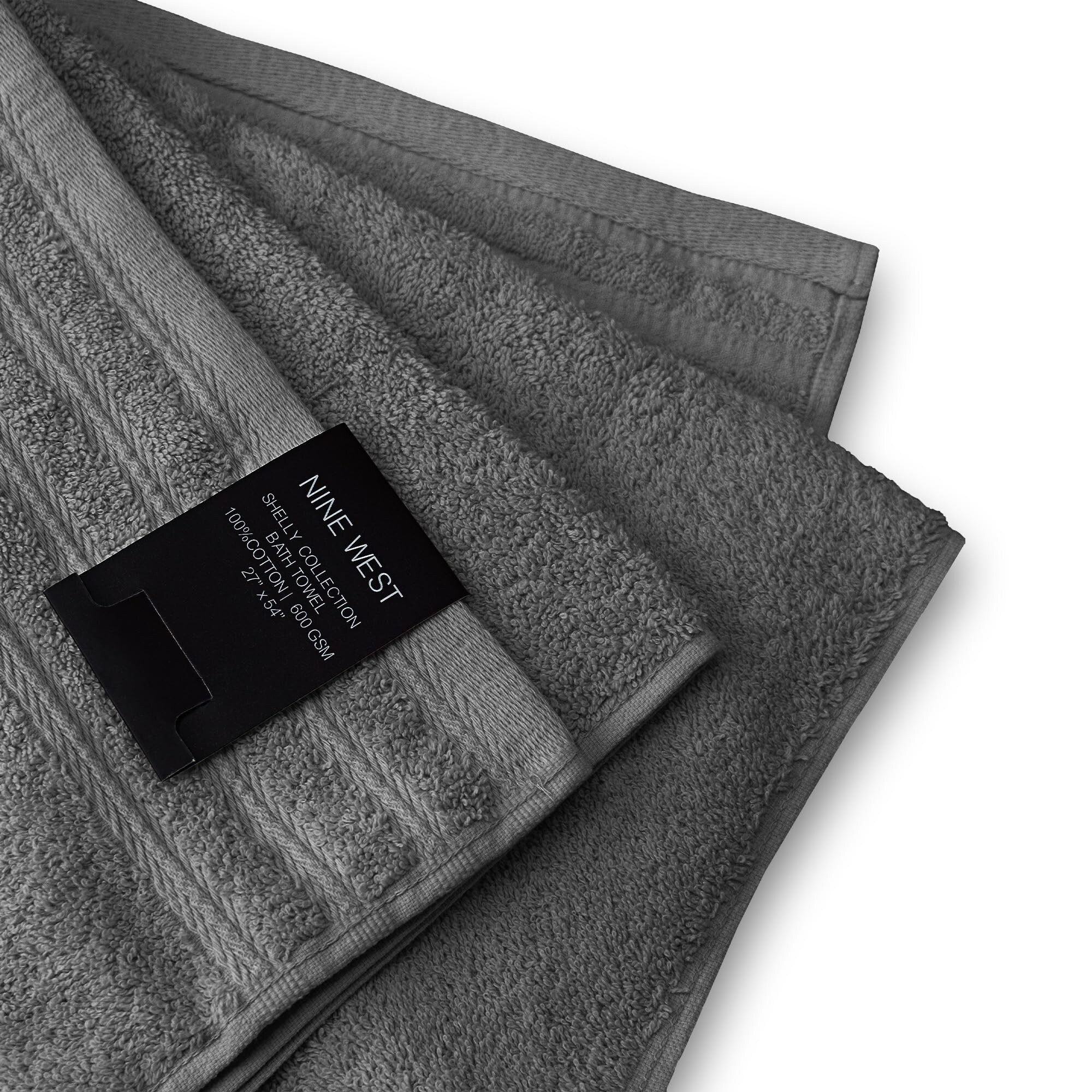 Nine West Shelly 4 Piece Premium Cotton Bath Towels Set-image