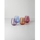 preview thumbnail 2 of 6, Oneida True Colors Stemless Wine Glasses, Set Of 4