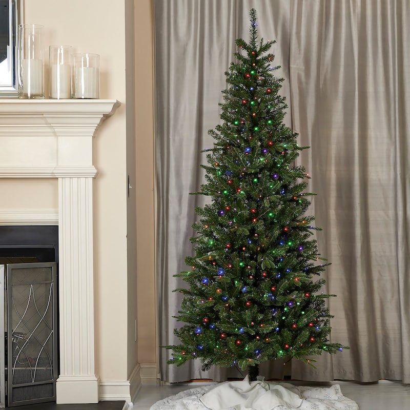 Dakota Pine 7ft Artificial Pre-Lit Tree, Dual LED Lights with 9 Functions