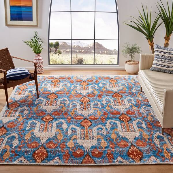 Shop Safavieh Couture Hand Knotted Luxor Esmira Banana Silk Rug Overstock 20005311