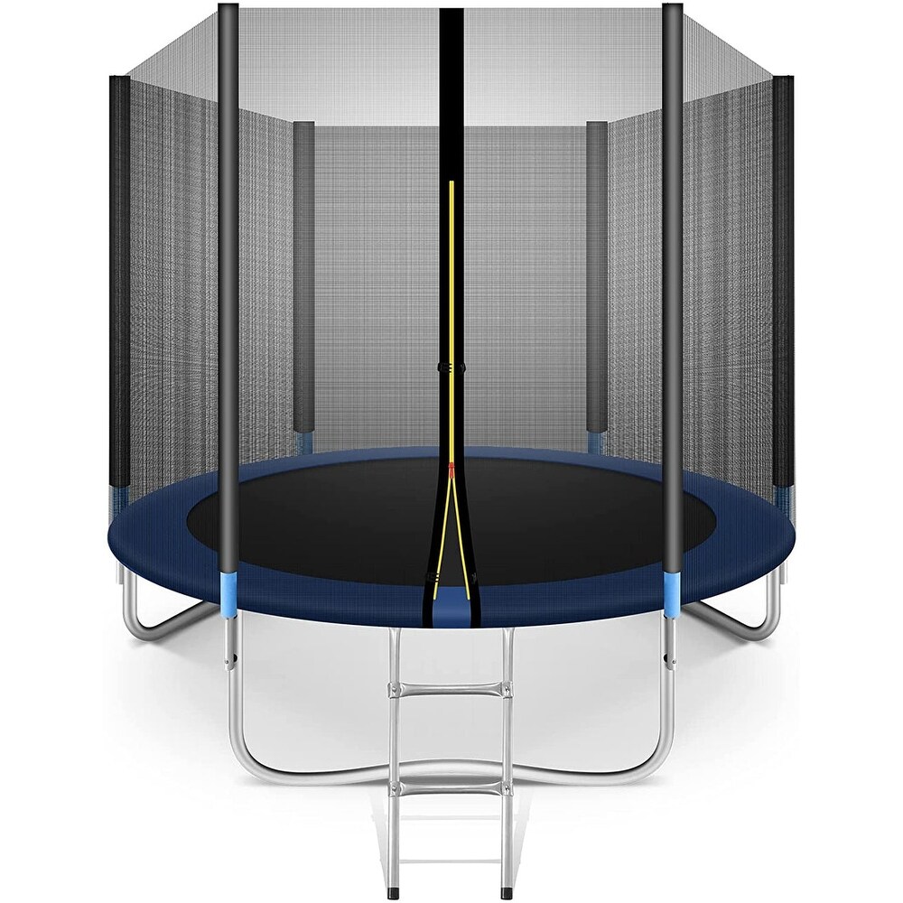 8ft trampoline with enclosure and ladder shop