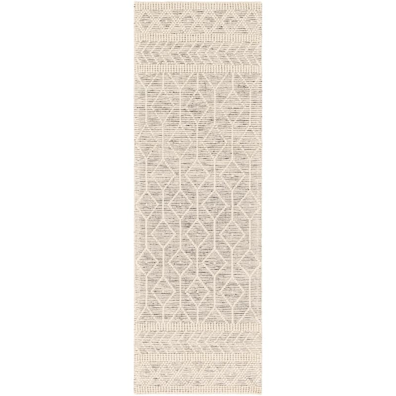Livabliss Eda Handmade Geo Farmhouse Wool Area Rug