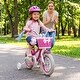 preview thumbnail 4 of 8, Gymax 12'' Kids Bike w/Training Wheels Hand Coaster Brakes Adjustable - Rose Red
