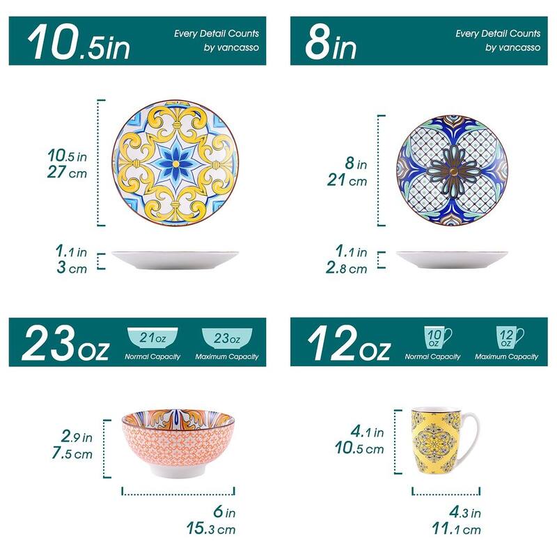 vancasso Boho Porcelain 32-piece Dinnerware Set