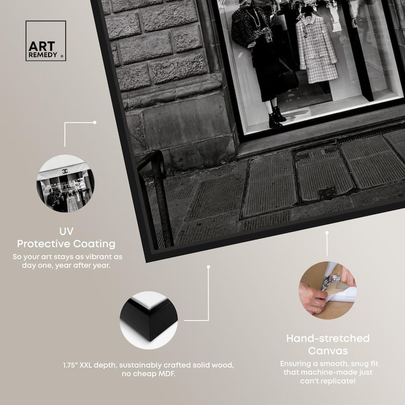 Fashion House Window Canvas by Art Remedy
