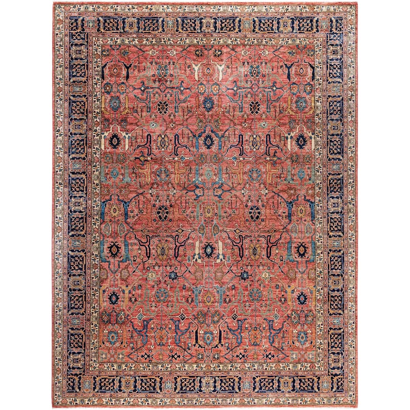 Serapi One-of-a-Kind Hand-Knotted Area Rug - Pink - 9' 2" x 12' 0"
