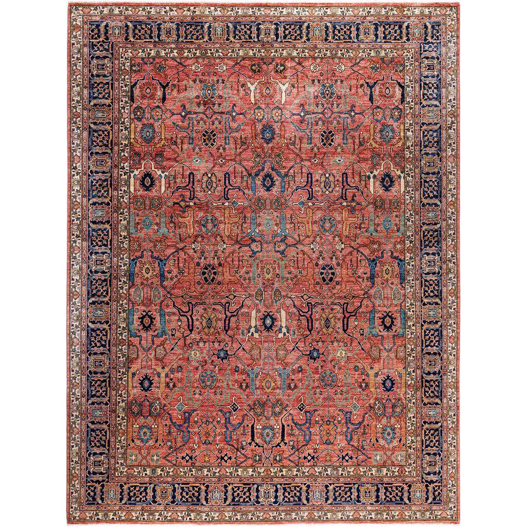 Serapi One-of-a-Kind Hand-Knotted Area Rug - Pink - 9' 2" x 12' 0"