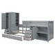 preview thumbnail 9 of 27, Wooden Versatile Twin Bunk Bed with Trundle,Cabinet,Wardrobe,Desk and Drawers