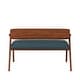 Carson Carrington Comiskey Cherry Finish Arm Dining Bench with Back ...