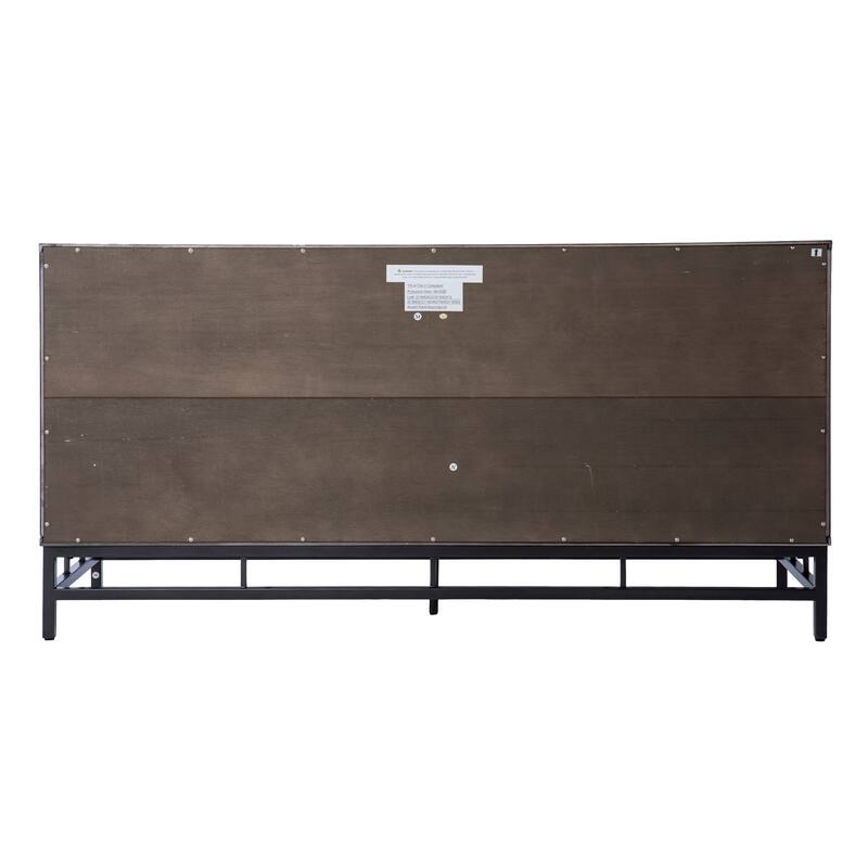 SEI Furniture Valecrest Contemporary Grey/ Dark Brown Cabinet