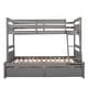 preview thumbnail 29 of 43, Multi-function Twin over Full Bunk Bed With Storage Drawers,Sturdy Frame For Bedroom
