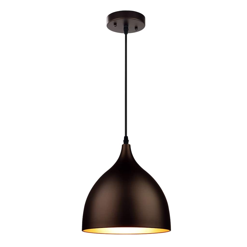 Urban design Oil Rubbed Bronze 1 light Pendant - 10 inches high