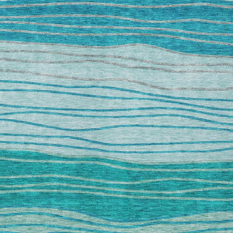 HomeRoots Striped Transitional Rectangle Outdoor Rug
