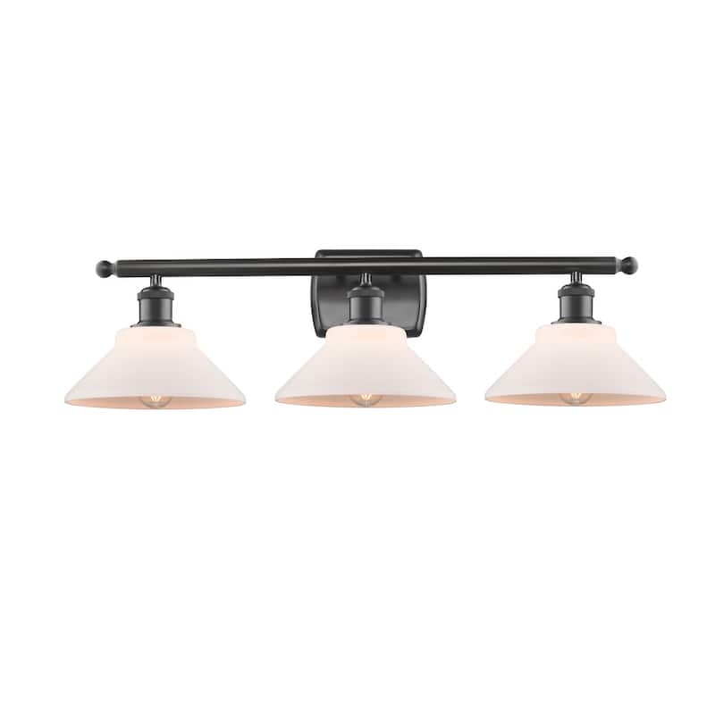 Innovations Lighting Orwell 3 Light 26" Wide Bathroom Vanity Light - Oil Rubbed Bronze / Matte White