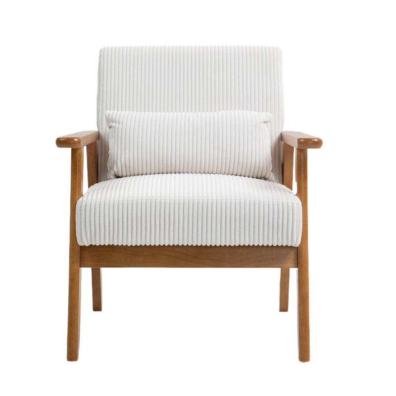 Velvet fabric armchair Solid wood frame leisure chair for the living room bedroom a set of two