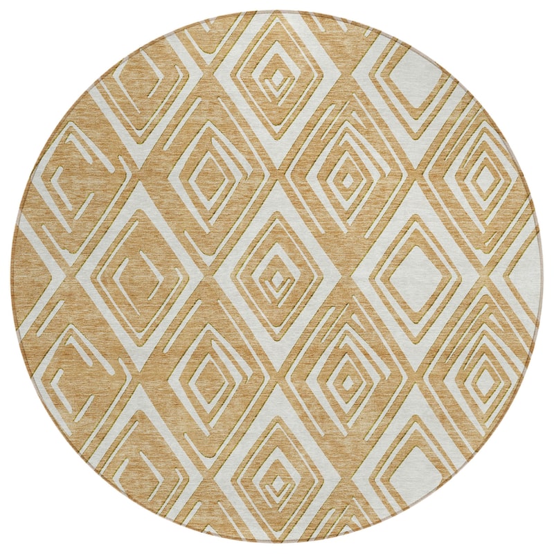 HomeRoots Geometric Transitional Rectangle Outdoor Rug