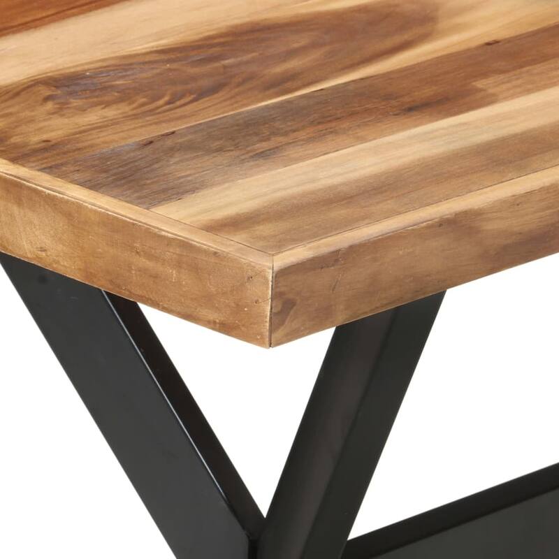vidaXL Solid Wood Dining Table with Honey Finish Wooden Furniture Multi Sizes