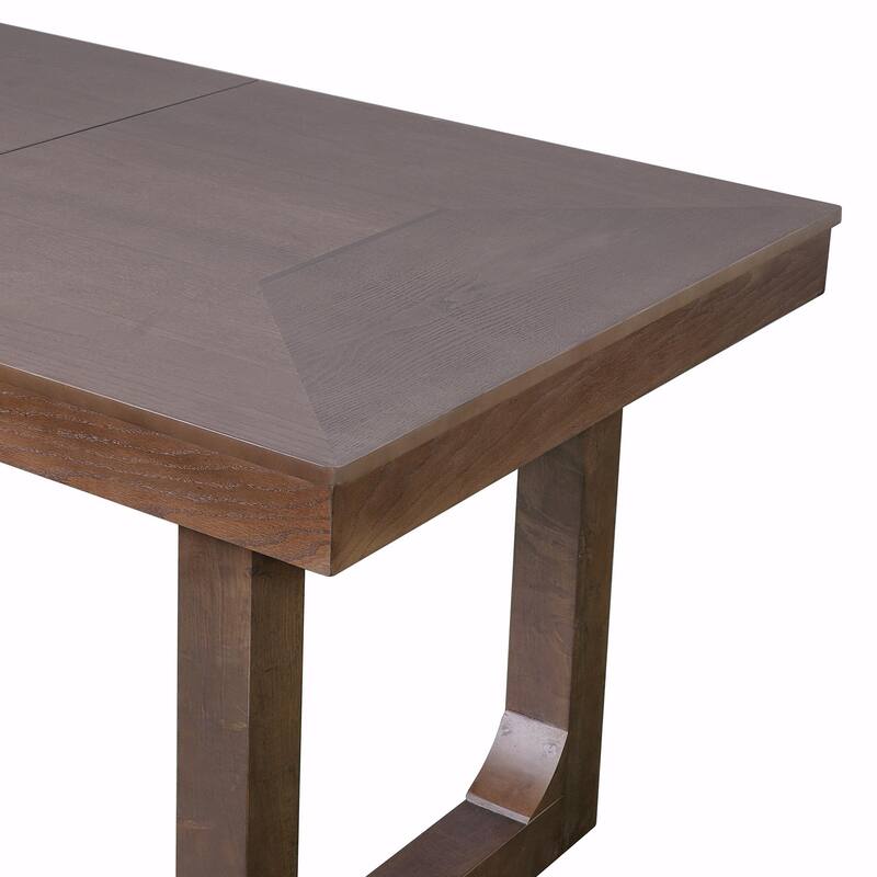 60-78" Expandable Dining Table Set - Rubberwood Legs
