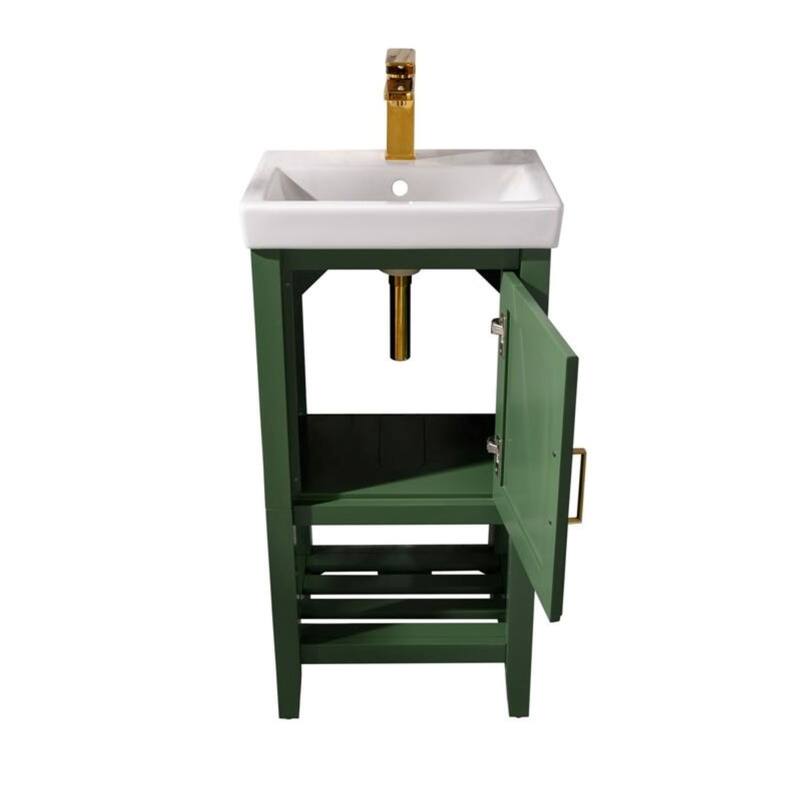 Legion Furniture 18" Pewter Green Sink Vanity
