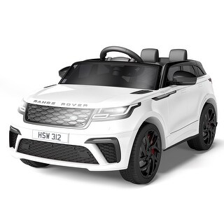 Ride On Car Licensed Land Rover w/Parent Remote Control White