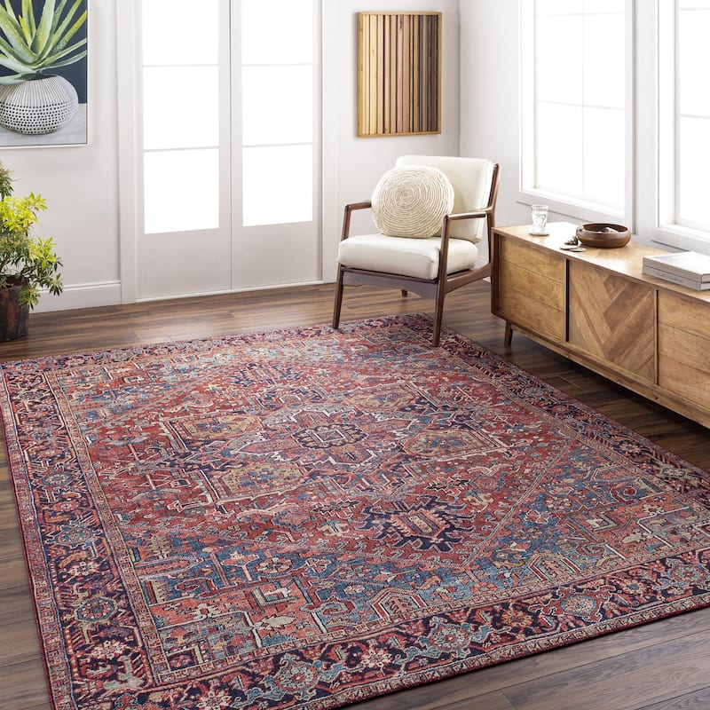 Livabliss Iris Updated Traditional Medallion Area Rug