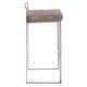 preview thumbnail 15 of 51, Silver Orchid Forrest Stackable Stainless Steel Bar Stool (Set of 2) - N/A
