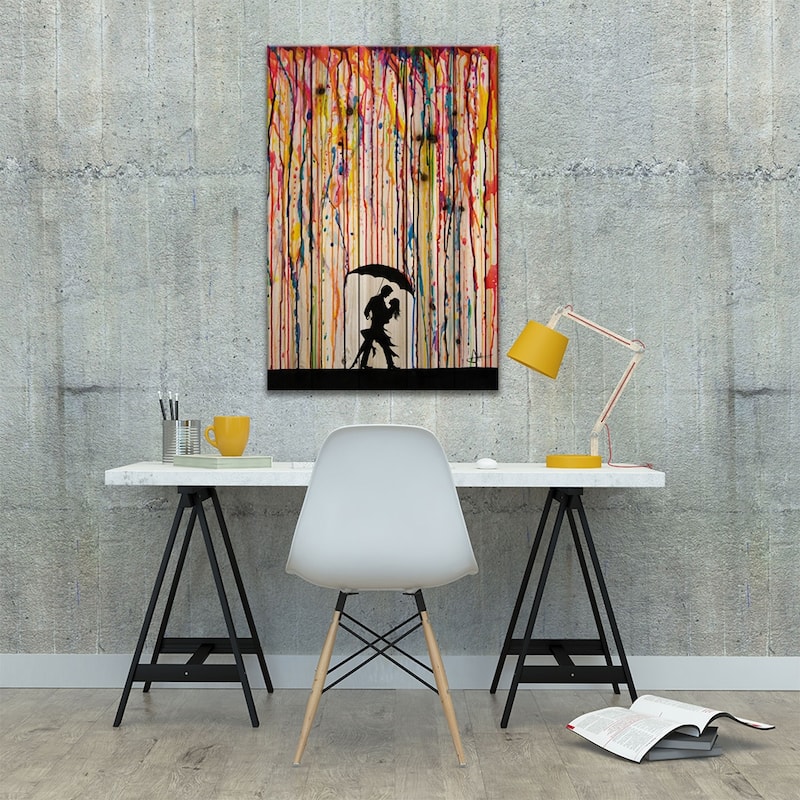 Tempest Print On Wood by Marc Allante - Multi-Color