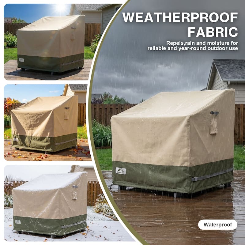 Aoodor Heavy Duty Patio Adirondack Chair Cover with Air Vents - 34"W x 38"D x 38"H